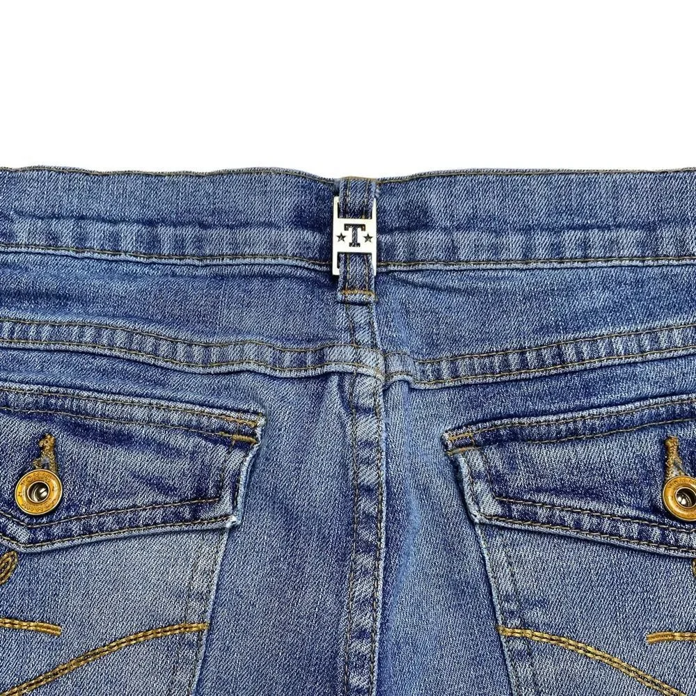 Vintage Tommy Hilfiger Tommy Jeans Denim Bermuda Shorts Flap Pockets Y2K 2005 9